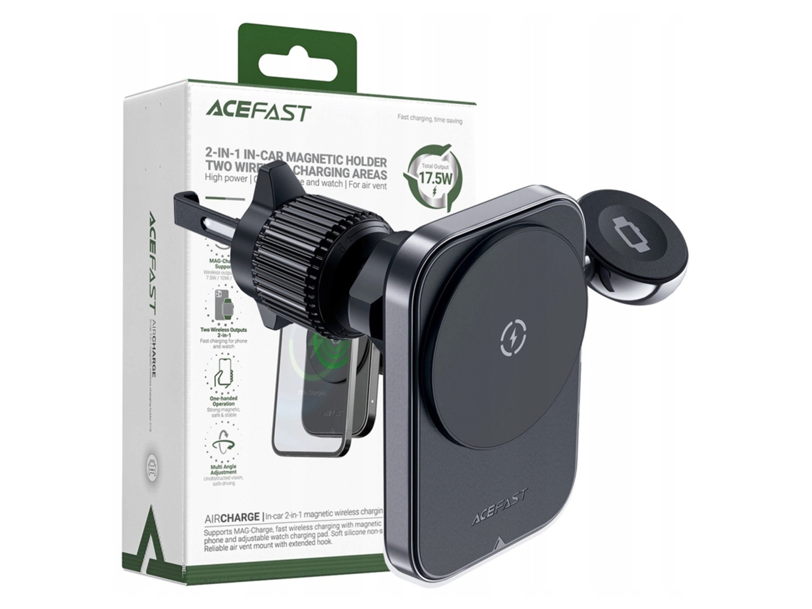 Soporte De Coche Acefast D18 Con Cargador Magsafe 15w