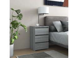 Mesa Cabeceira LOVELY HOME Mesinha 40X35X62,5 Cm Madeira Processada Sonoma Cinza