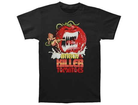 Camiseta ROCKINSTONE con póster de la película Attack Of The Killer Tomatoes (Algodón - M)