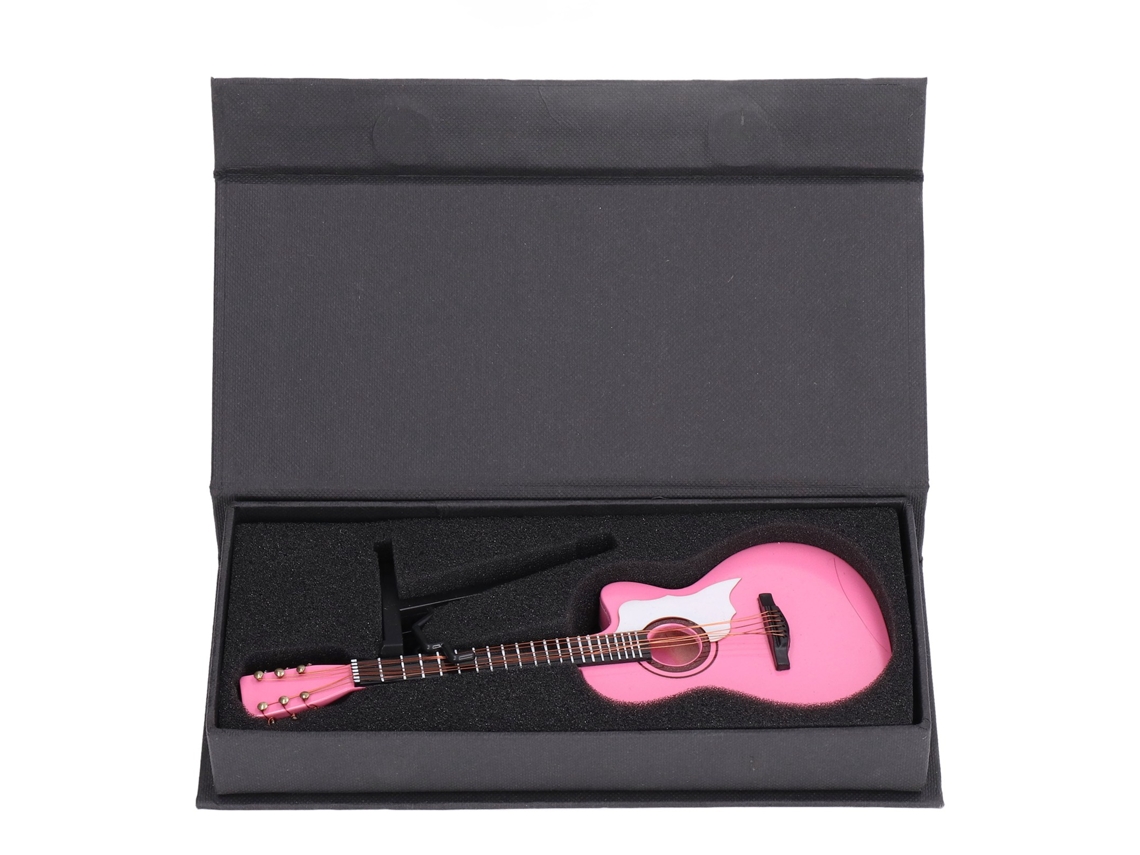 2026-modelo De Guitarra De Roble Rosado, Diseño Preciso, 18cm, Instrumento Musical Para Tocar, Regalo Ideal