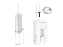 Irrigador bucal de hilo dental portátil de alta presión para eliminación de manchas y cálculos-F305 2 boquillas DIGITALLAB