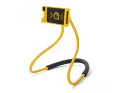 VVJIJILLY Suporte universal extensível para celular com braço ajustável para bastão de selfie e suporte portátil (amarelo)