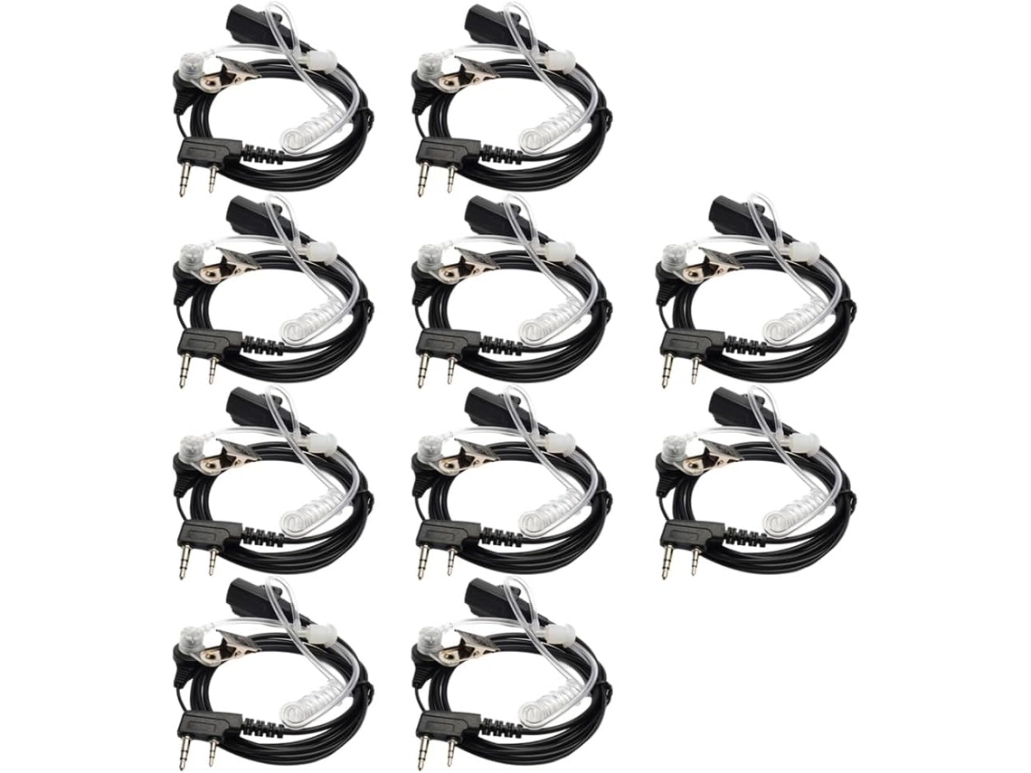 Auriculares Con Conducto De Aire, Auriculares Universales Transparentes Con Conducto De Aire, 10 Unidades.