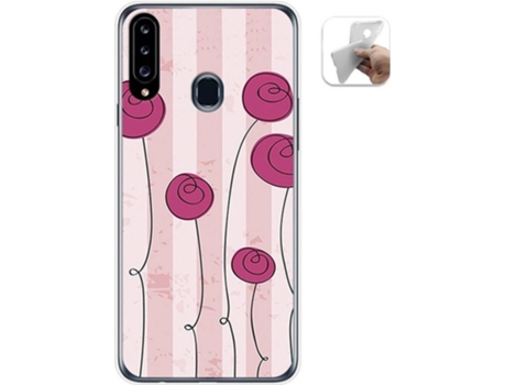 Carcasa Samsung Galaxy A20s TUMUNDOSMARTPHONE Flores Vintage Multicolor