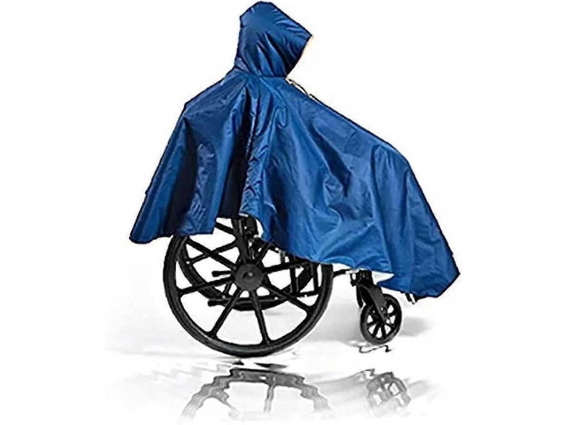 Poncho Impermeable Reutilizable Para Sillas De Ruedas, Con Capucha Y Cremallera, Para Personas Mayores Y Discapacitadas.