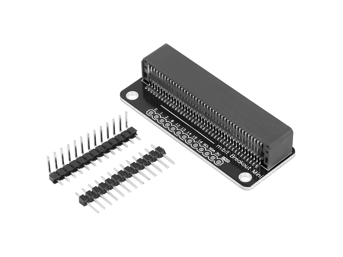 Ycy-placa De Extensión Con Chapado De Oro Para Componentes Mini/micro:bit, Pines 2.54mm (negro)