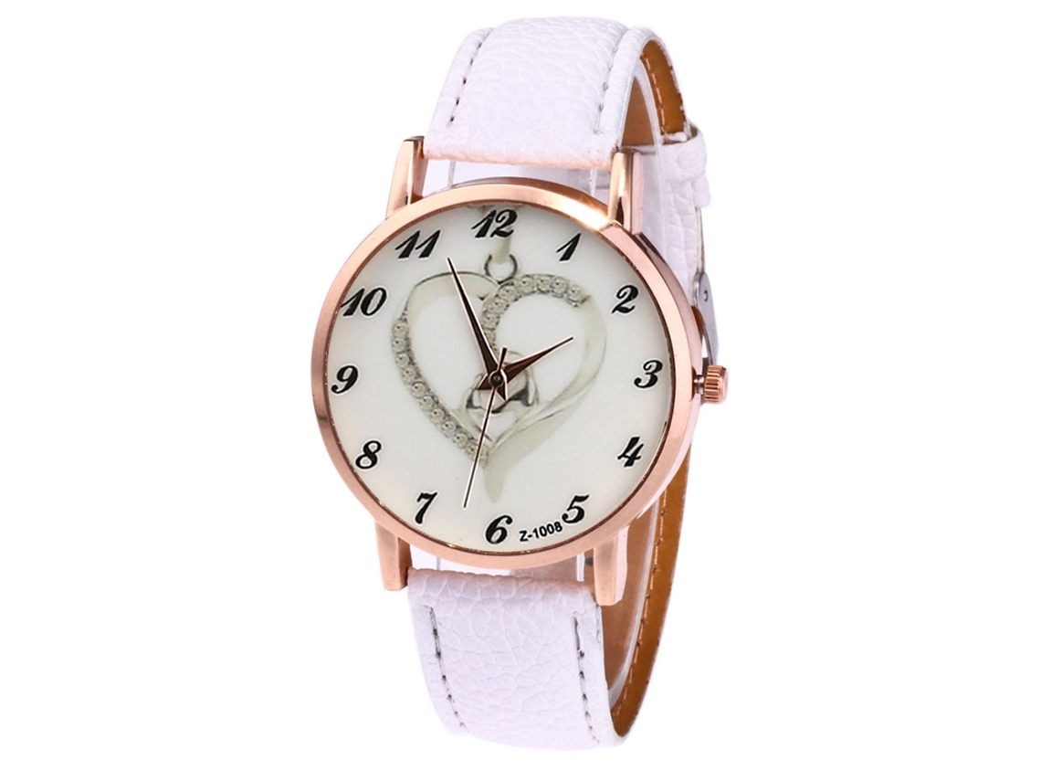 Reloj De Pulsera De Cuarzo Zhoulianfa Para Hombre Y Mujer, Modelo Z1008-ma, Color Blanco.