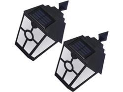Lámpara De Pared Solar Hexagonal De 2 Piezas, Iluminación Decorativa Para Exteriores En Pasillos, Jardines, Parques Y Patios.