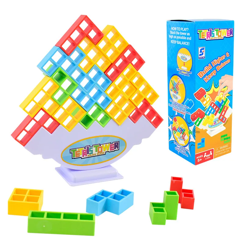 (16) Juego De Equilibrio De Torres Jenga, Juguete Educativo, Juego De Fiesta