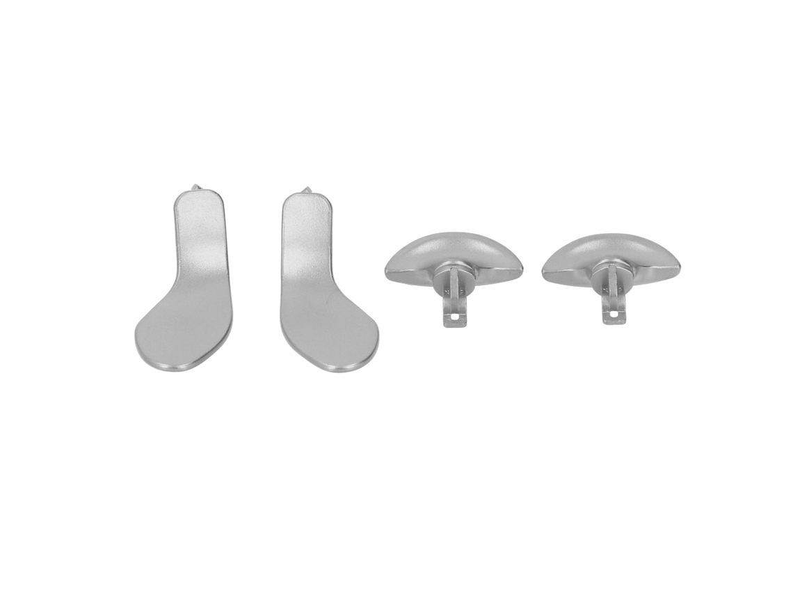 Peças de grip de substituição para controle PS5 EOOCOO de aço inox