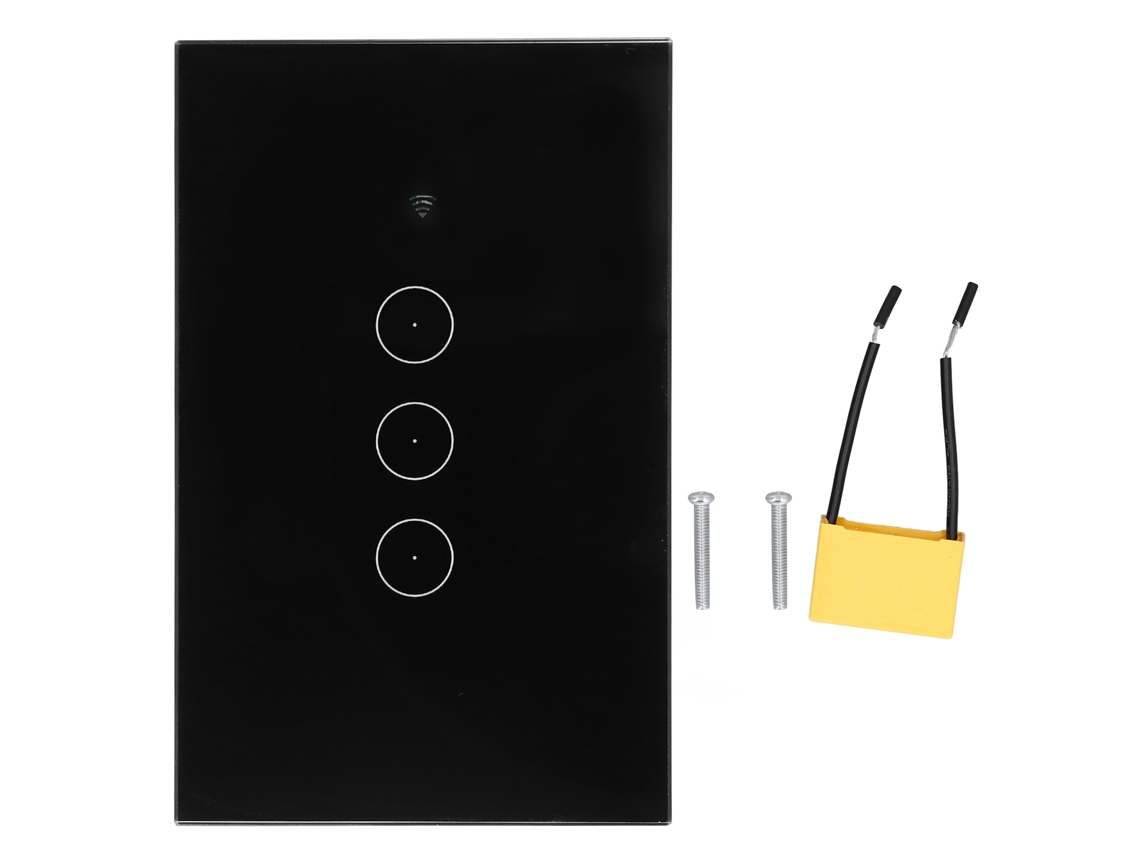 2026 Store-interruptor Inteligente Wifi 3 Vías Con Toque De Pared, Control Wifi Para Google Home, 95‑/ac