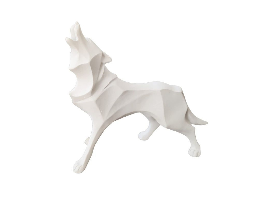 Estatua De Lobo De Diseño Moderno, Escultura De Resina, Adorno Para Sala De Estar, Decoración Animal.