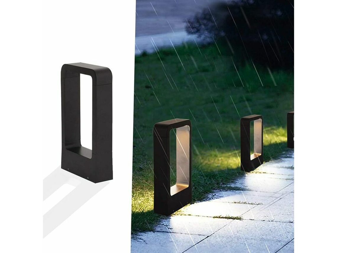 Luminária Led De 7w 3000k Ip65, Para Iluminação Exterior De Pátio/jardim, Design Preto, Branco Quente, Luminária Decorativa À Prova De Água