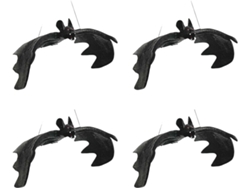 4 murciélagos de Halloween para colgar SFUSHOS