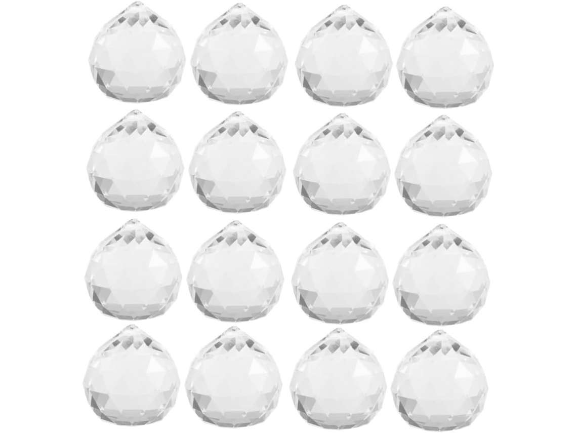12 Colgantes De Cristal Transparente Para Lámparas De Araña, Decoración Diy Para Bodas Y Eventos.