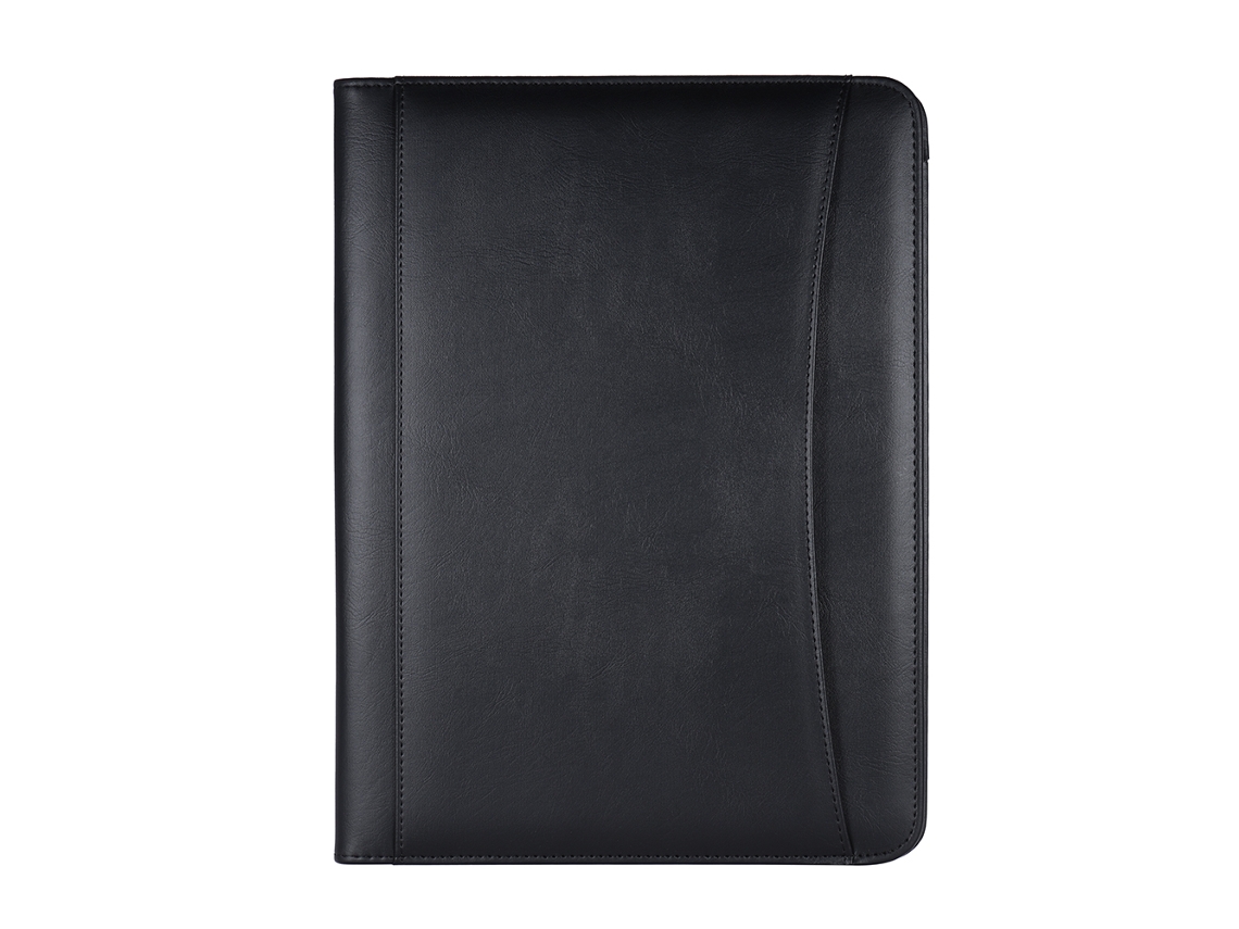 Carpeta Portafolio Empresarial Multifuncional Cuero Pu A4 Con Portatarjetas Y Bloc De Notas