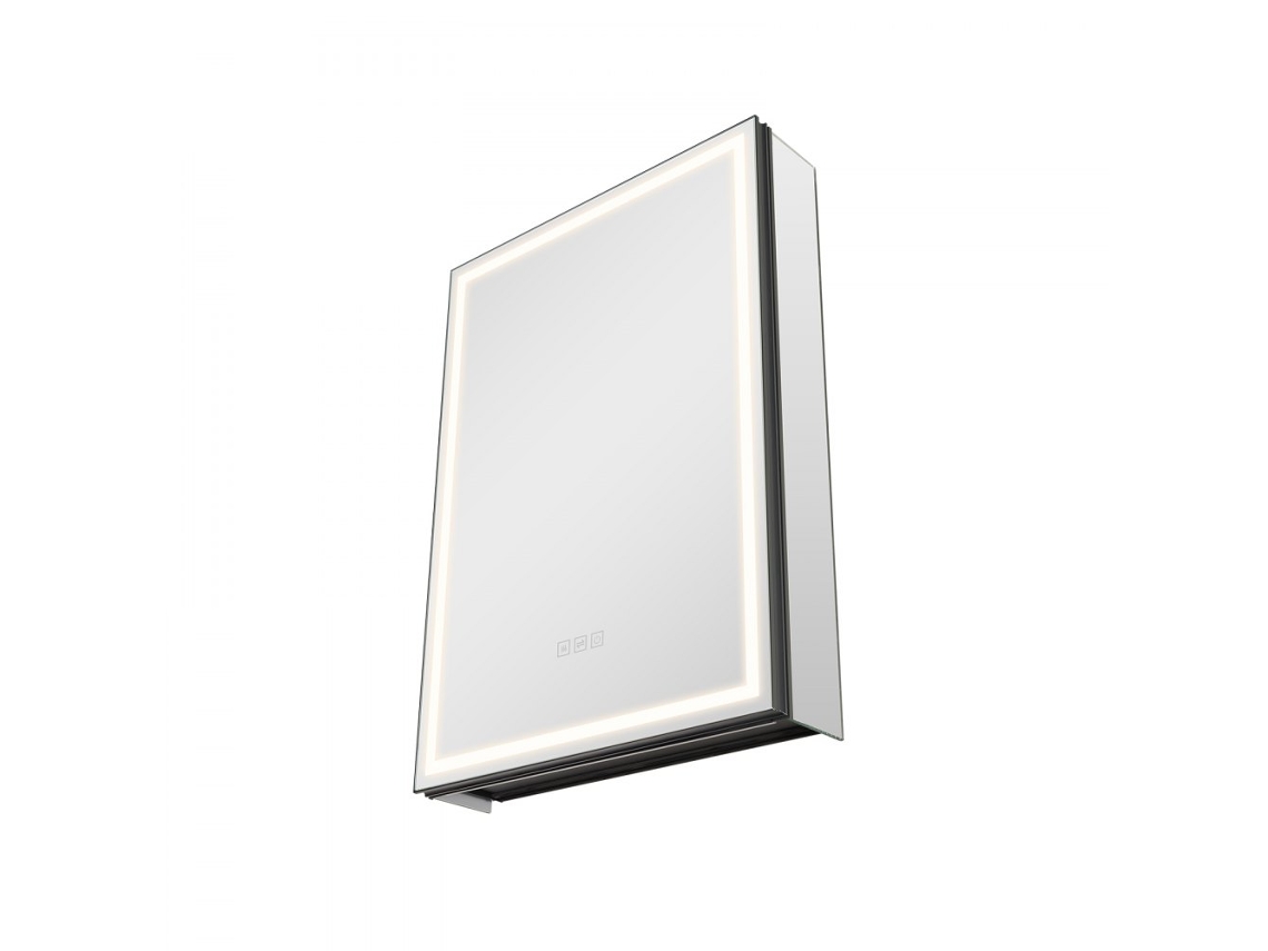 Mueble de Baño con Espejo LED 65x65cm, Luz Regulable y Regulable Tekmaquinas