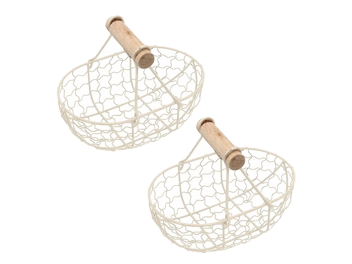 2 Cestas Decorativas De Metal Para Niñas De Las Flores De Boda, Ideales Para El Hogar Y La Decoración.