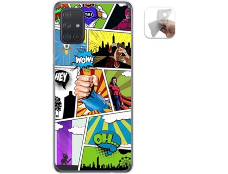 Carcasa Samsung Galaxy A71 TUMUNDOSMARTPHONE Comic Multicolor
