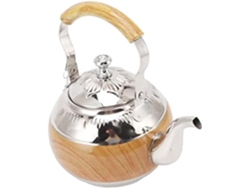 Tetera De Acero Inoxidable Con Tapa Y Asa Ergonómica.