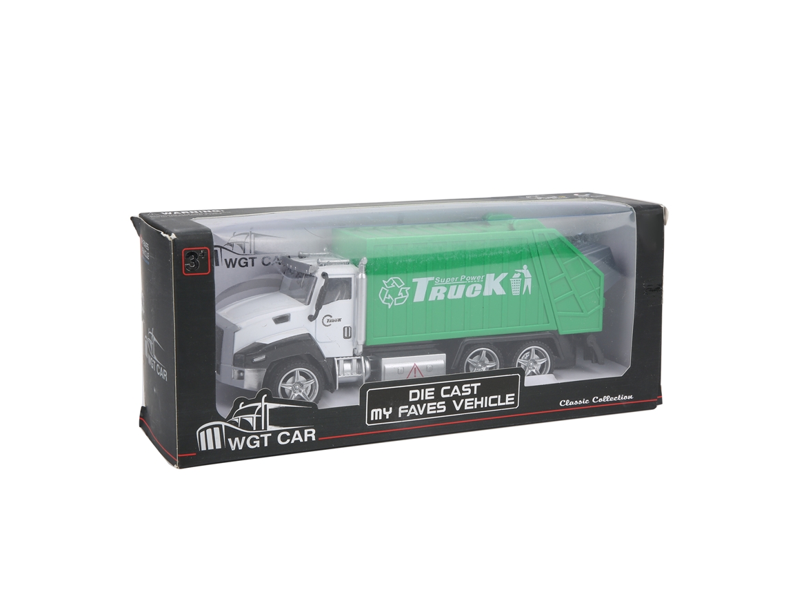 -coche Modelo Camión De Basura Sanitario Americano De Aleación, Juguete De Arrastre, Regalo Para Niños1