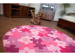 Alfombra Infantil Puzle Círculo Violeta (circulo 200 cm)