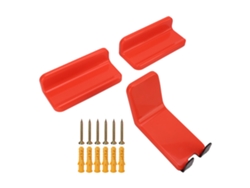Soporte De Pared Para Bicicleta De Montaña Y Carretera Resistente A Arañazos Porta Pedales Montaje En Pared Naranja