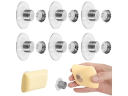 Jabonera Magnética Para Baño - Acero Inoxidable Para Montaje En Pared - No Requiere Taladro - 40x26 Mm