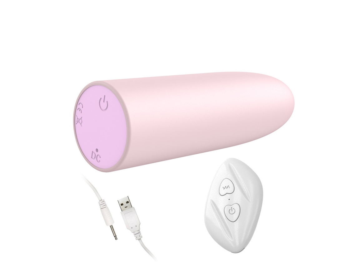 Vibrador De Bala Recargable Con Control Remoto Inalmbrico De 10 Frecuencias Para Mujeres (rosa) Yizhood