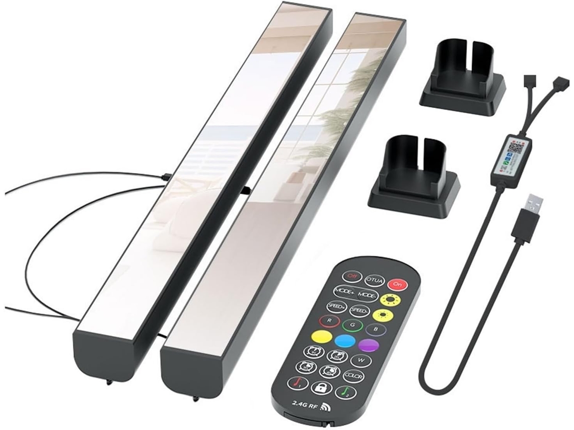 Lámpara Led Rgb, Par De Lámparas Abyss, Bluetooth, Luz Nocturna Ambiental.