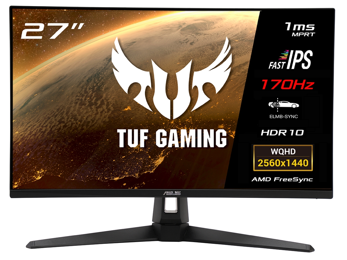 Monitor Garming ASUS VG27AQA1A (27'' - WQHD  - 1 ms - 170 Hz - Freesync Premium)