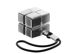 Organizador De Pastillas Chrui 8 Celdas Cubo Mágico Con Asa Sin Bpa (negro)