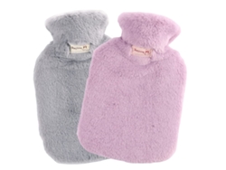 Bolsa de agua caliente de boca ancha, 2 litros, diseño de goma duradero y seguro para aliviar el dolor, calor relajante ecológico, portátil sin tapa.