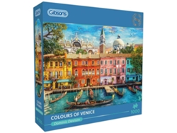 Rompecabezas de colores de Venecia de Gibsons, 1000 piezas, rompecabezas de ciudad