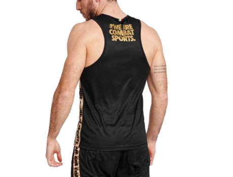 Camiseta sin Mangas de Hombre para Fitness LEONE1947 Dna Boxing Negro (L)