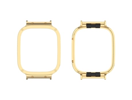 Funda protectora para reloj Xiaomi Redmi Watch 3 / Mi Watch Lite 3 con marco de metal (dorado)