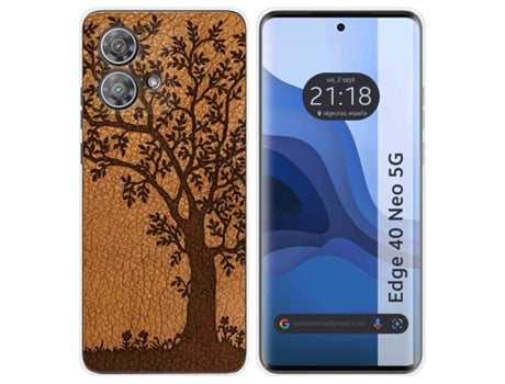 Funda Diseño Cuero para Motorola Edge 40 Neo 5G TUMUNDOSMARTPHONE Multicolor