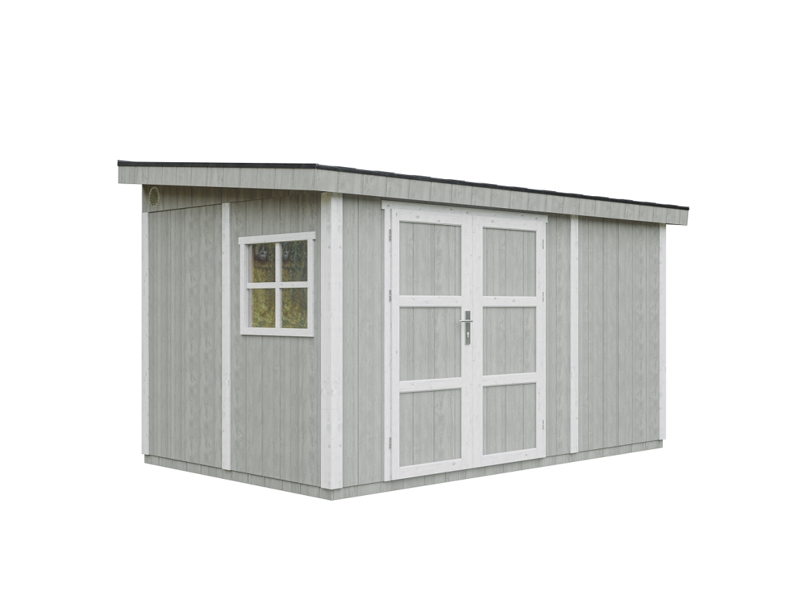 Caseta de jardín de primera calidad Timbela M939 Tundra Grey (8,68 m², 231 x 248 x 412 cm)