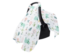 Funda de muselina transpirable Eifson para asiento de coche de bebé, ideal para verano, primavera y climas cálidos (flores)