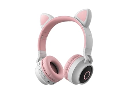 Auriculares bluetooth 5.0 auriculares, auriculares inalámbricos de alta fidelidad para niña / hija para pc Rosa Claro