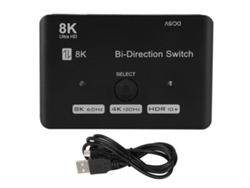 Conmutador Hdmi Compatible Con 8k 4k120hz Conmutador/divisor Bidireccional 2 En 1 Out