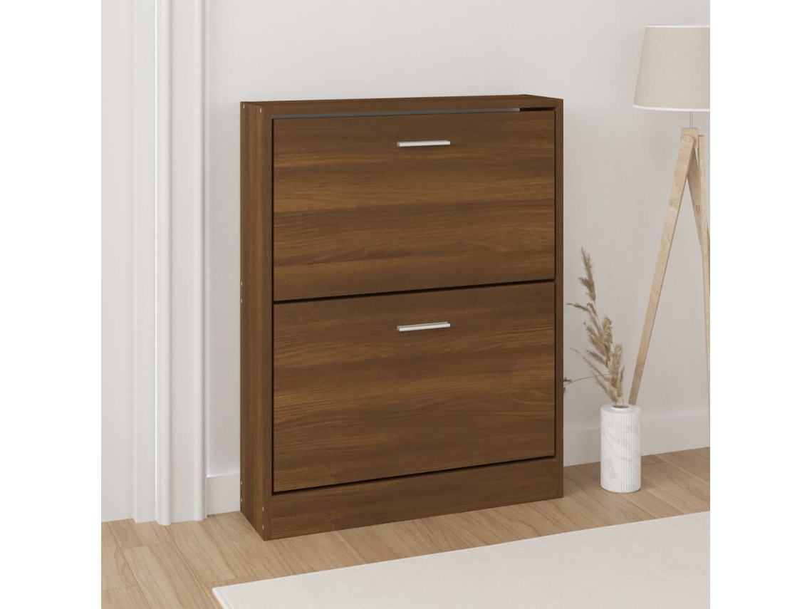 Zapatero Organizador 59X17X81 Cm Derivados de Madera Roble Marrón