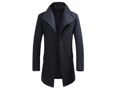 Chaqueta de Hombre ALLTHEMEN Winter Business Slim Fit Lana Gris (M)