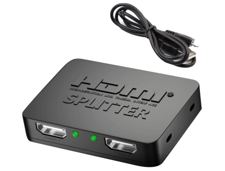 Adaptador Hdmi 1 en 2 Salidas de 60 Hz 4K CHRONUS HDMI1206-Y22 Negro