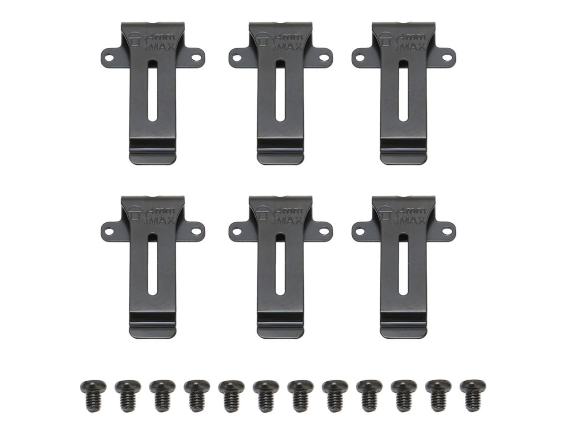 6 Clips De Repuesto Para Cinturón Para Radios Kenwood Tk 208 Tk 308 Baofeng Bf 888s