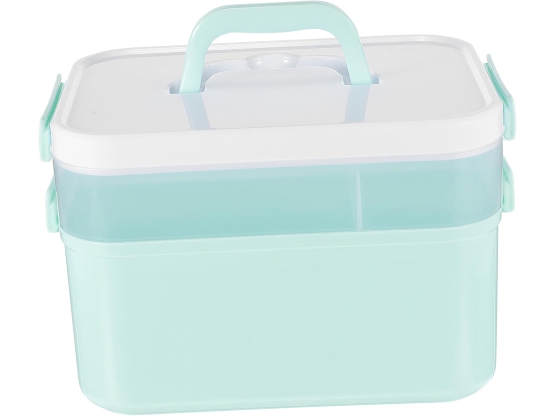 Boîte De Fournitures Para Nail Art En Pp Bleu, Pratique Y Facile À Transporter