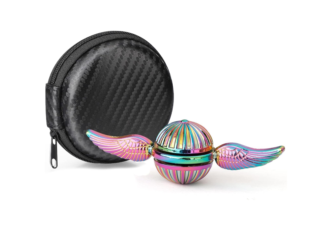 Pelota antiestrés giratoria mágica, juguete para aliviar la ansiedad, juguete antiestrés, bola metálica giratoria colorida Siurn