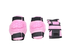6 uds verano transpirable anti-caída niños bicicleta monopatín equilibrio coche equipo de protección conjunto YUYSAN rosa (S-20-40kg
