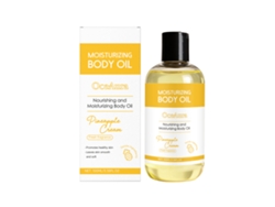 Crema corporal hidratante de piña con aceite nutritivo