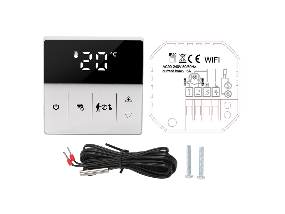 2026 Store-termostato Inteligente Con Wifi Pantalla Táctil Control Por App Voz Hogar Hotel 90-240v
